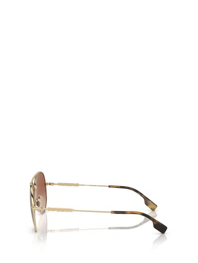 Shop Burberry Sunglasses In Light Gold