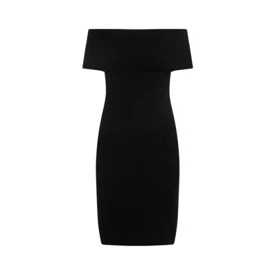 Shop Bottega Veneta Dress Dropped Shoulders Clothing In Black