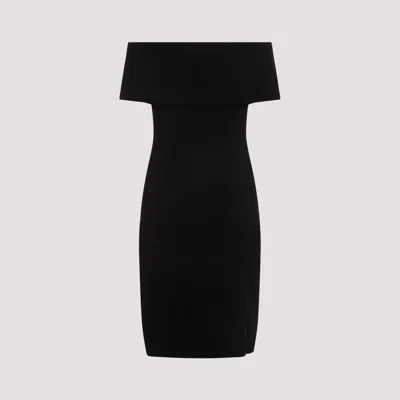 Shop Bottega Veneta Dress Dropped Shoulders Clothing In Black