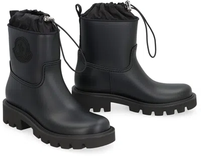 Shop Moncler Kickstream Rain Boots In Black