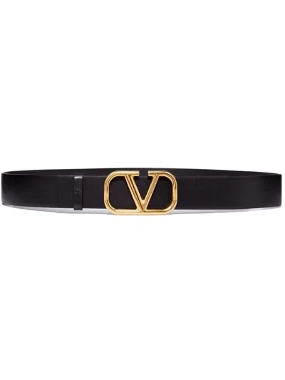 Shop Valentino Garavani Belts In Black