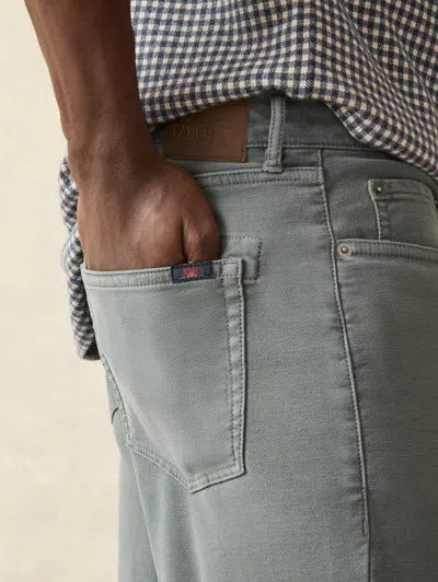 Faherty Stretch Terry 5-pocket Athletic Fit Pants In Slate