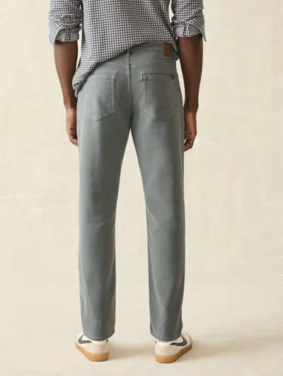 Faherty Stretch Terry 5-pocket Athletic Fit Pants In Slate
