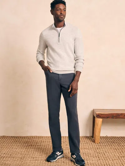 Faherty Stretch Terry 5-pocket Athletic Fit Pants In Navy
