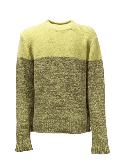 Shop Dries Van Noten Moritz 9709 M.k.sweater Lim In Yellow & Orange