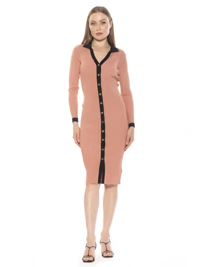 Alexia Admor Cordelia Dress In Brown