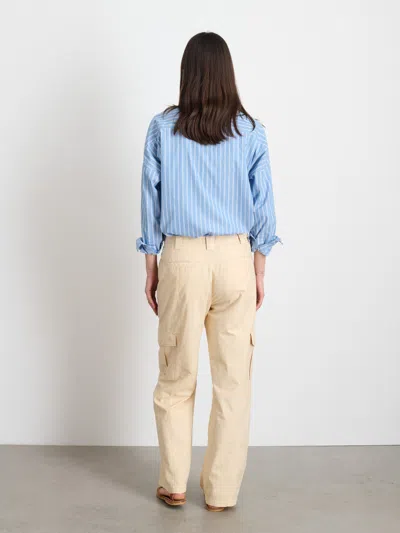 Alex Mill Jo Shirt In Striped Paper Poplin In Blue Stripe