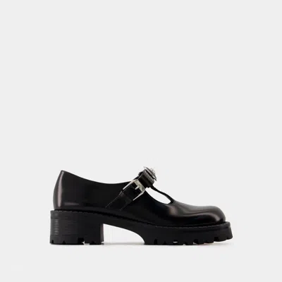 Shop Versace Derbies In Black