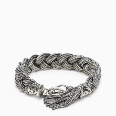 Shop Emanuele Bicocchi Silver 925 15-strand Bracelet Men