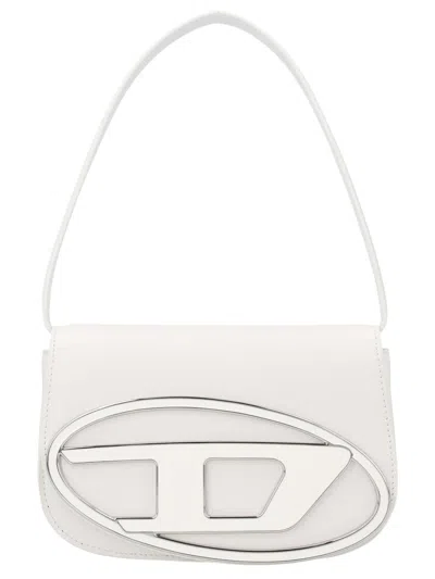 Shop Diesel '1dr' Shoulder Bag In Silver