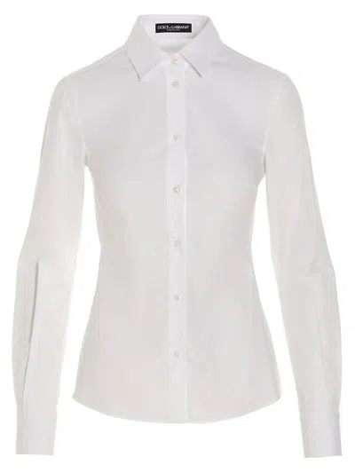 Dolce & Gabbana Long-sleeve Button-fastening Shirt In White