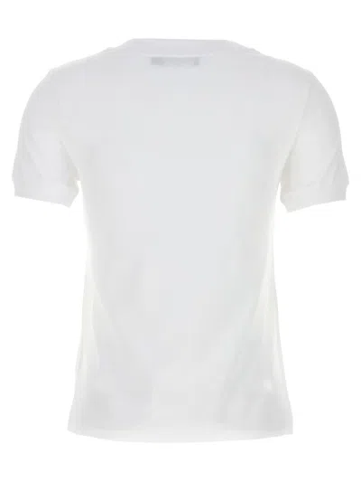 Dolce & Gabbana White Jersey Dg Logo Plate T-shirt In White