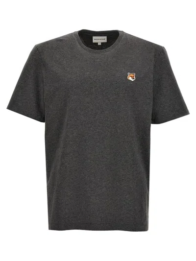 Shop Maison Kitsuné 'fox Head' T-shirt In Gray