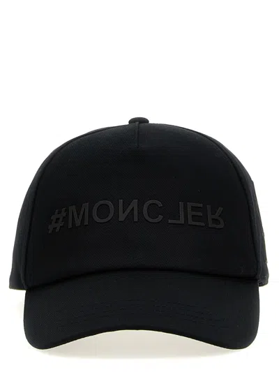 Shop Moncler Grenoble Logo Embroidery Cap In Black