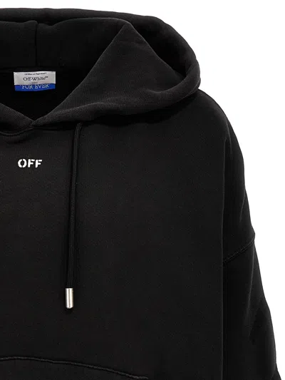 Off-white St. Matthew Over Cotton Hoodie Sweatshirt In Black