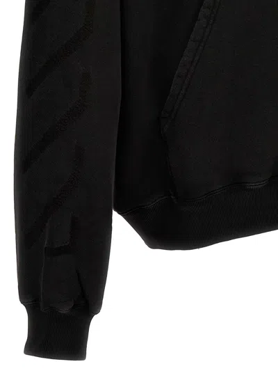 Off-white St. Matthew Over Cotton Hoodie Sweatshirt In Black