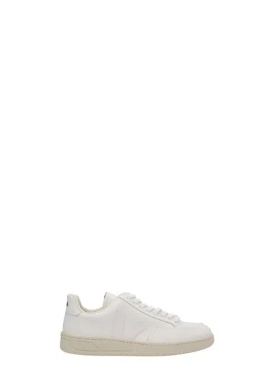 Veja V-90 O. T. Leather Sneaker In White