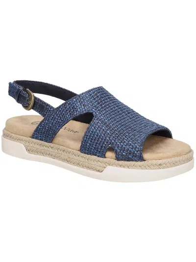 Bella Vita Kato Womens Woven Open Toe Slingback Sandals In Multi