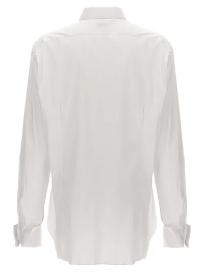 Barba Napoli Barba Poplin Shirt In White