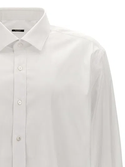 Barba Napoli Barba Poplin Shirt In White