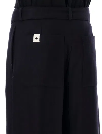 Shop Jil Sander Belted Pant In Black