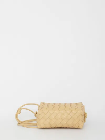 Shop Bottega Veneta Mini Loop Camera Bag In Beige