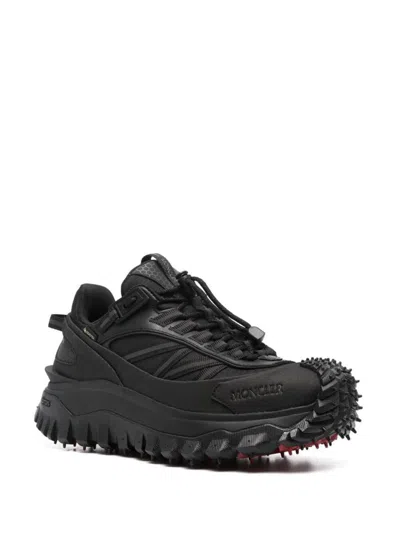 Shop Moncler Trailgrip Gtx Low Top Sneakers Shoes In Black