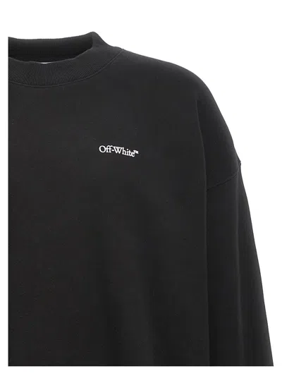 Shop Off-white 'windy Arrow Skate' Sweatshirt In White/black