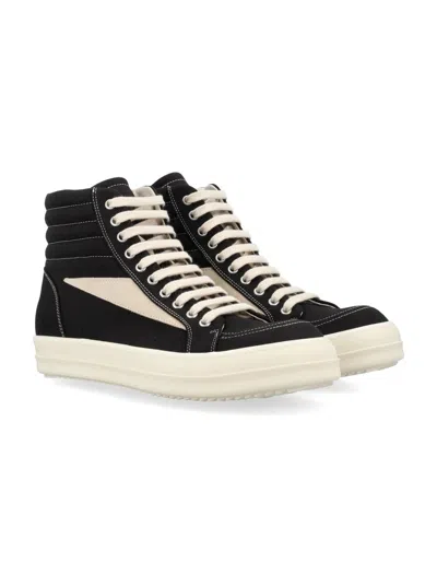 Shop Rick Owens Drkshdw Vintage High Sneaks In Black