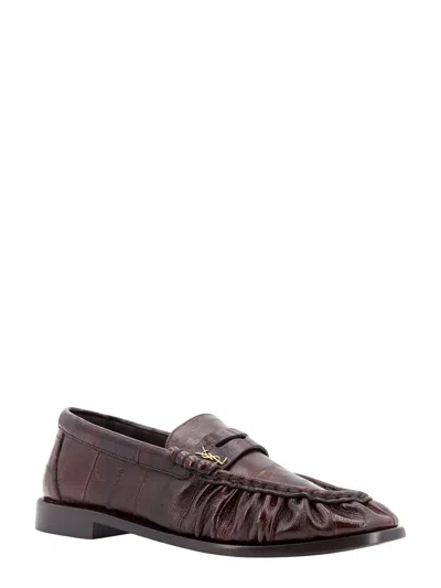 Shop Saint Laurent Le Loafer In Brown