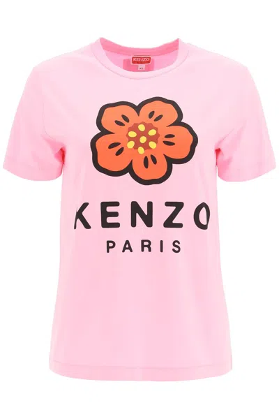 Shop Kenzo Boke Flower Printed T Shirt In Pink