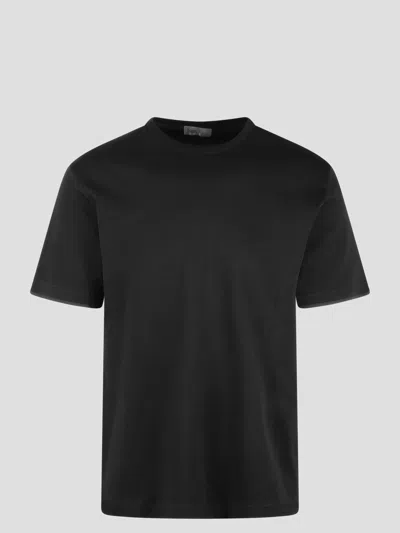 Shop Herno Basic Cotton Resort T-shirt In Black