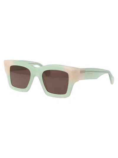 Jacquemus Les Lunettes Baci - Light Green Sunglasses In Green