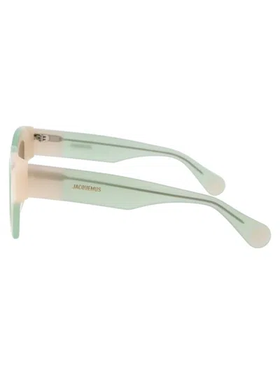 Jacquemus Les Lunettes Baci - Light Green Sunglasses In Green