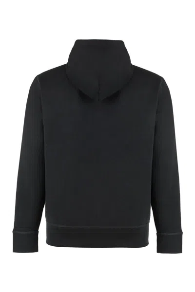 Shop Polo Ralph Lauren Cotton Blend Full-zip Sweatshirt In Black