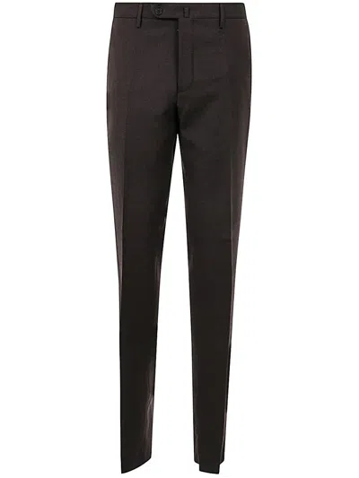 Incotex Belt-loop Casual Pants In Brown
