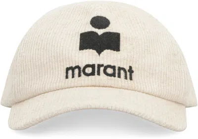 Shop Isabel Marant Tyron Logo Baseball Cap In Beige