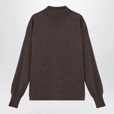 Shop Maison Margiela Turtleneck Sweater In Brown