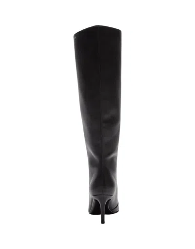 Acne Studios Stivali In Pelle Con Punta Affusolata In Black
