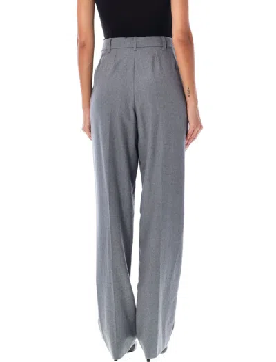 Stella Mccartney Women's Pinced Pants In Light Grey Melange