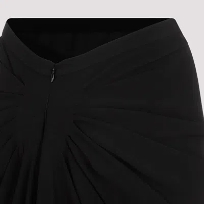 Dries Van Noten Skirt With Drape In Black
