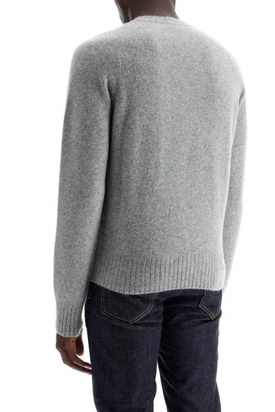 Shop Tom Ford Cashmere Crewneck Sweater In Grey