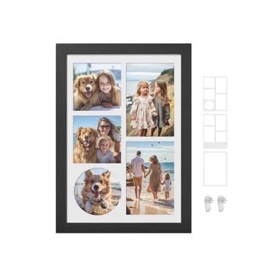 Breebe A4 Picture Frame Collage Black