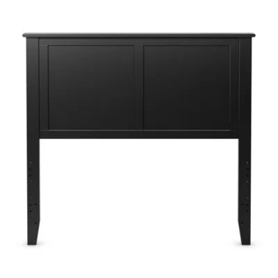 Hivvago Solid Wood Flat Panel Headboard For Twin-size Bed-black