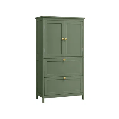Breebe 43.3" High Bathroom Floor Storage Cabinet Forest Green
