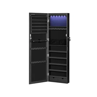 Breebe 6 Leds Mirror Jewelry Cabinet With Mirror