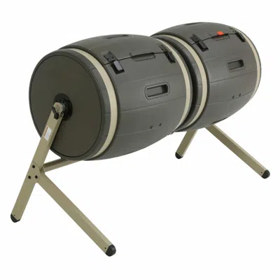 Quikfurn 100-gallon Compost Bin Tumbler Double Rotating Composter