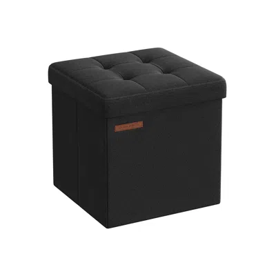 BREEBE 11.8 INCHES SMALL FOLDING STORAGE OTTOMAN CUBE 