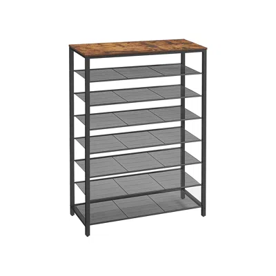 Breebe Shoe Rack With 7 Metal Shelves