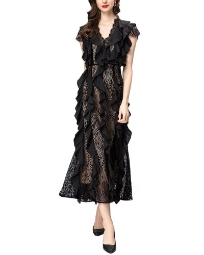 Burryco Sleeveless Midi Dress In Black